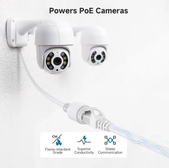 Alt view image 7 of 7 - KEHIPI 10Gbps Snagless Cat 6 Ethernet Cable - 5ft, Cat 6 Cable, Cat6 Cord, Ethernet Cord, White