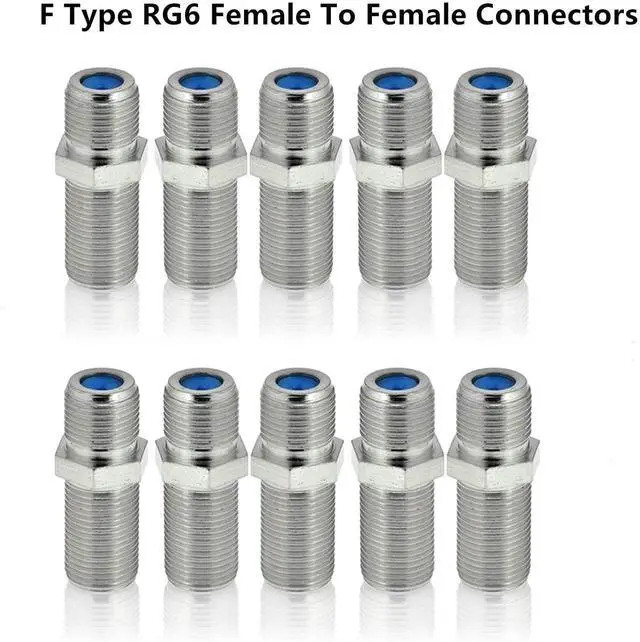 Alt view image 6 of 7 - KEHIPI Coaxial Compression Tool Coax Cable Crimper Kit Adjustable rg6 rg59 rg11 75-5 75-7 Coaxial Cable Stripper with 20pcs F Male And 10pcs Female to Female rg6 Connectors