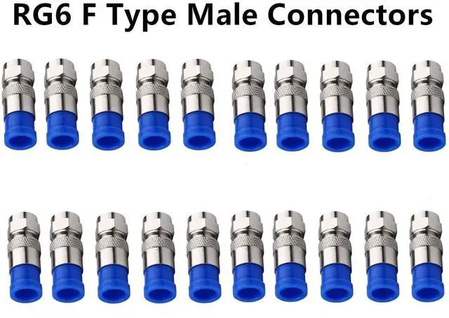 Alt view image 5 of 7 - KEHIPI Coaxial Compression Tool Coax Cable Crimper Kit Adjustable rg6 rg59 rg11 75-5 75-7 Coaxial Cable Stripper with 20pcs F Male And 10pcs Female to Female rg6 Connectors
