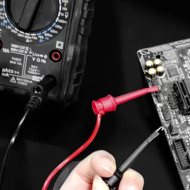 Alt view image 7 of 7 - KEHIPI Banana to Hook Test Leads 5PCS 4mm Stackable Banana Plug to Test Hook Clips Flexible Testing Cable Wires 500V 5A for Multimeter Electrical Testing