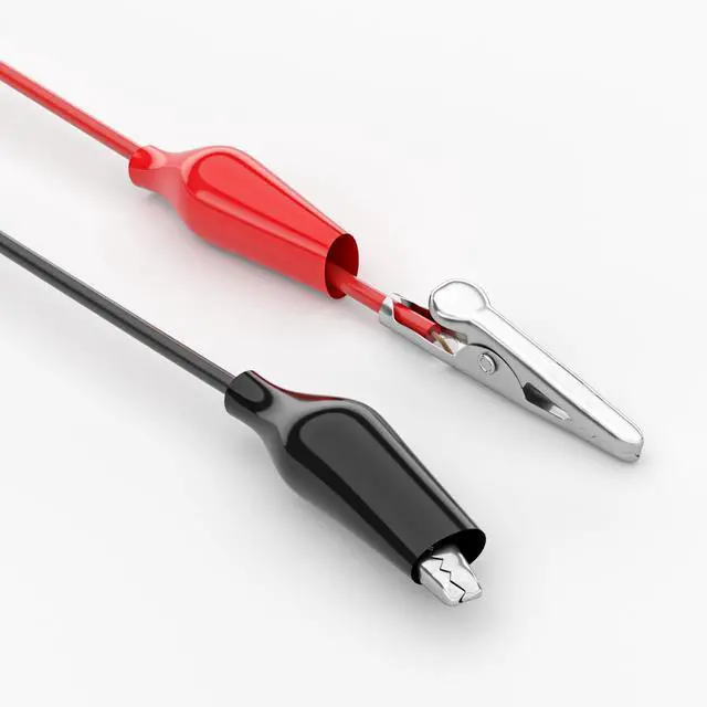 Alt view image 3 of 6 - KEHIPI 10PCS Alligator Clips Electrical Test Leads Dual Ended Crocodile Clips Jumper Wires for Circuit Connection Electrical Testing Red&Black