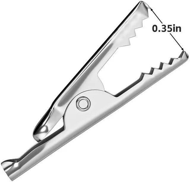 Alt view image 4 of 6 - KEHIPI 10PCS Alligator Clips Electrical Test Leads Dual Ended Crocodile Clips Jumper Wires for Circuit Connection Electrical Testing Red&Black