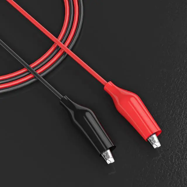 Alt view image 2 of 6 - KEHIPI 10PCS Alligator Clips Electrical Test Leads Dual Ended Crocodile Clips Jumper Wires for Circuit Connection Electrical Testing Red&Black