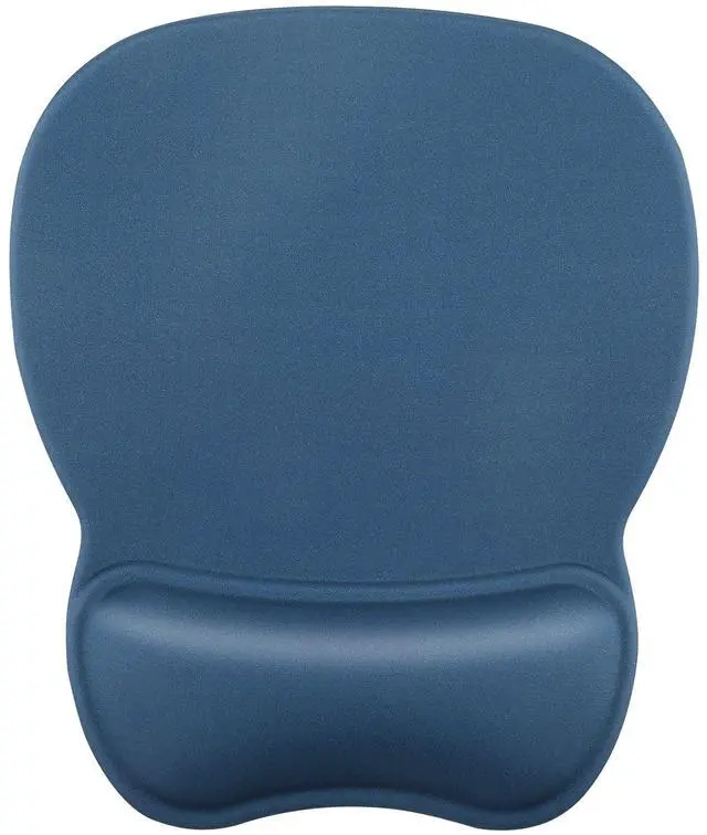 Main image of KEHIPI Ergonomic Mouse Pad with Gel Wrist Rest, Comfortable Mousepad with Smooth Wrist Support Surface and Non-Slip PU Base for Pain Relief, Computer, Laptop, Office & Home, 9.4 x 8.1 in, Navy Blue