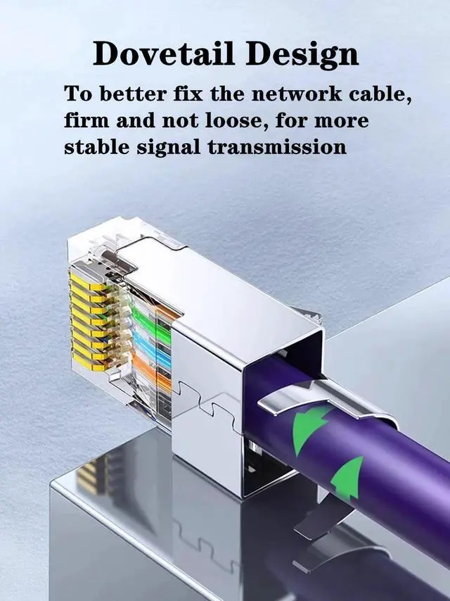 Alt view image 3 of 7 - KEHIPI 50-Pack Cat7 Cat6A RJ45 Connectors Shielded Cat7 Cat6A RJ45 Ends Ethernet Cable Crimp Connectors 50PCS RJ45 Strain Relief Boots (Not Pass Through RJ45 Connectors)