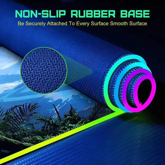 Alt view image 4 of 7 - KEHIPI 15W Wireless Charging RGB Gaming Mouse Pad, LED Mouse Pad 800x300x4MM, 10 Light Modes Extra Large Mousepad Non-Slip Rubber Base RGB Desk Mat for Gaming, MacBook, PC, Laptop, Desk (Planetary)