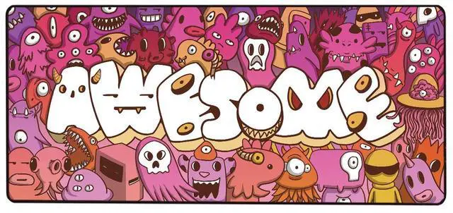 Main image of KEHIPI Mouse Pad Extended Large Gaming Mouse Pad Graffiti Anime Mouse pad Computer Keyboard Mousepad Mouse Mat Office Mousepad for Laptop, Computer & PC (A-35.4"x15.7")