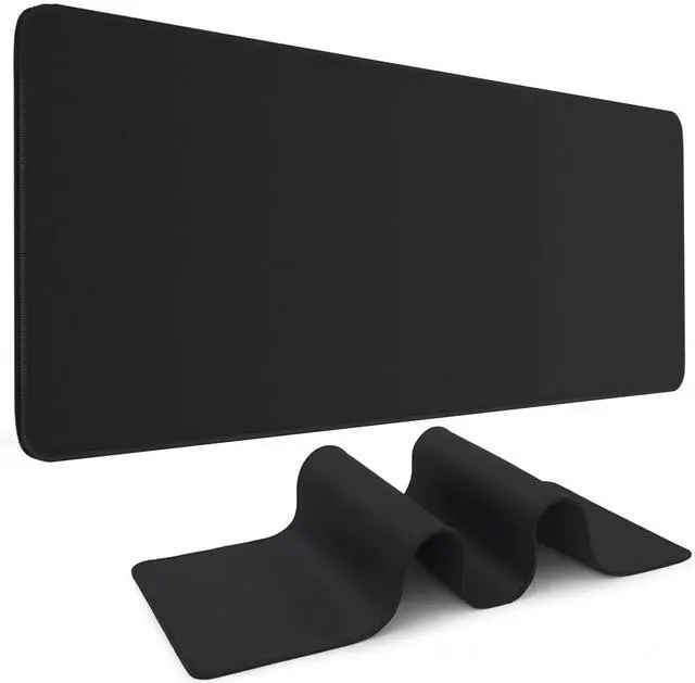 Main image of KEHIPI Black Mouse Pad Gaming Keyboard Pad 31.5 x 11.8 in Large Computer Mouse Pad with Anti-Slip Rubber Base and Stitched Edges, Extended Mouse Mat for Gaming Working