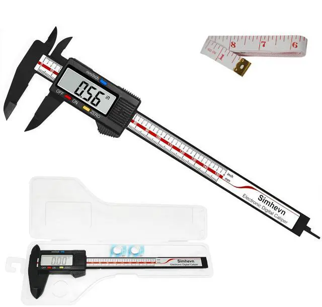 Main image of KEHIPI Electronic Digital Caliper and Measuring Tape,6 Inch/150mm Digital Micrometer with Large LCD Screen, Easy Switch from Inch/mm60 Inch/150cm Measuring Tape for All-Purpose Household