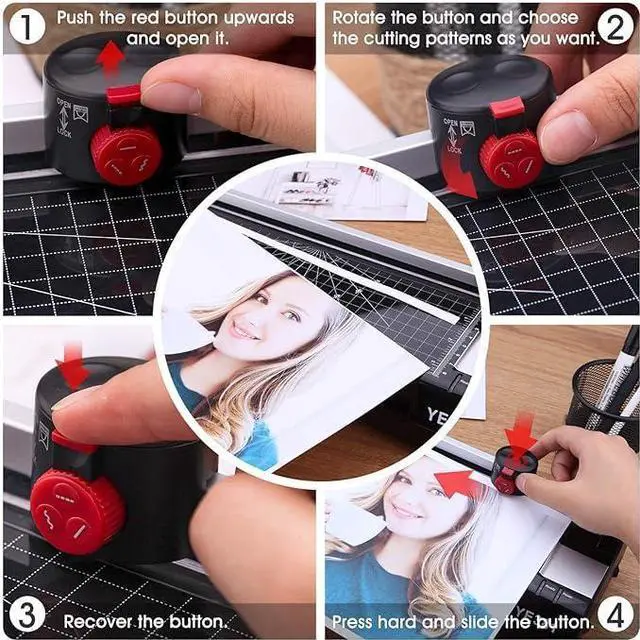 Alt view image 5 of 6 - KEHIPI Laminator Machine for A3/A4/A6, YE381 Thermal Laminating Machine for Home Office School Use with 100 Pouches, Paper Trimmer and Corner Rounder