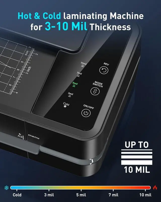 Alt view image 6 of 7 - KEHIPI 3-10 Mil Thermal Laminator Machine 11x17 Heavy Duty Lamination Machine 4-Roller Commercial Laminating Machine 13 inch for Teacher,Large Laminate Machine with Laminating Sheets for Office School