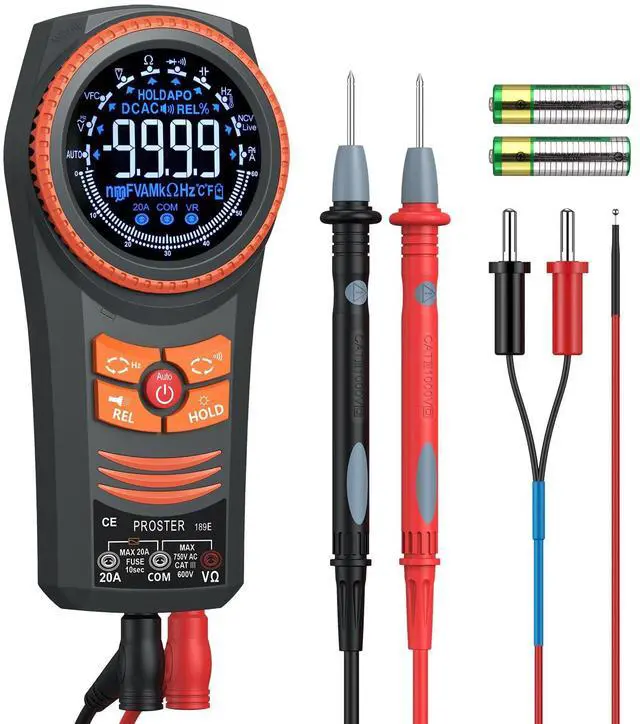 Main image of KEHIPI Digital Multimeter 6000 Count Smart Meter TRMS Color Screen Voltage Current Capacitance Tester NCV Temperature