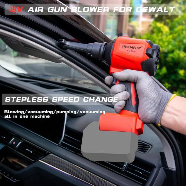 Alt view image 3 of 6 - KEHIPI Cordless Dust Blower Compatible with Milwaukee M18 Battery, Brushless Motor Leaf Air Duster & Vacuuming Gun (Battery Not Included)