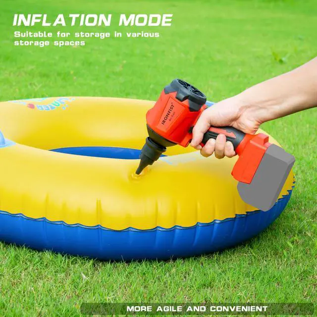 Alt view image 5 of 6 - KEHIPI Cordless Dust Blower Compatible with Milwaukee M18 Battery, Brushless Motor Leaf Air Duster & Vacuuming Gun (Battery Not Included)