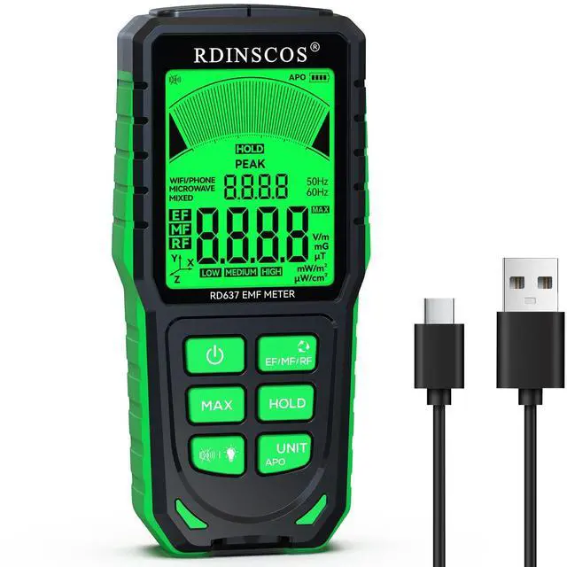 Main image of KEHIPI EMF Detector, Detect All 3 Types of Electromagnetic Radiation Field in 1 EMF Meter for