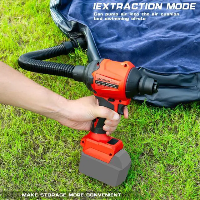 Alt view image 6 of 6 - KEHIPI Cordless Dust Blower Compatible with Milwaukee M18 Battery, Brushless Motor Leaf Air Duster & Vacuuming Gun (Battery Not Included)