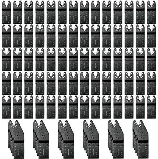 Alt view image 7 of 7 - KEHIPI Oscillating Saw Blades Multitool Blades -200 PCS Professional Oscillating Tool Blades for Wood Plastics Cutting, Quick Release Multi Tool Blades Kits Fit Dewalt Milwaukee Ryobi Bosch