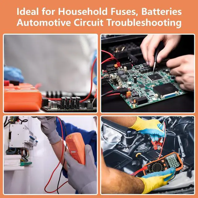 Alt view image 6 of 7 - KEHIPI Multimeter Tester 2000 Counts Digital Multimeter with DC AC Voltmeter and Ohm Volt Amp Meter, Tests Live Wire, Continuity, Temperature, Diode Measuring and NCV - HK33B