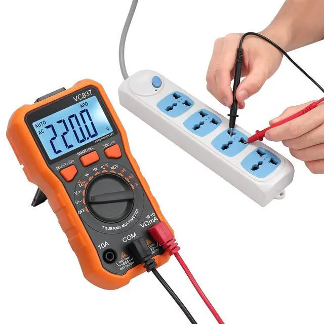 Alt view image 3 of 7 - KEHIPI Autoranging Multimeter 6000 Count - AC DC Current Tester Voltage Meter Volt Ohm Meter with Alligator Clips TRMS NCV Temperature Capacitance Diode Audible Continuity Meter
