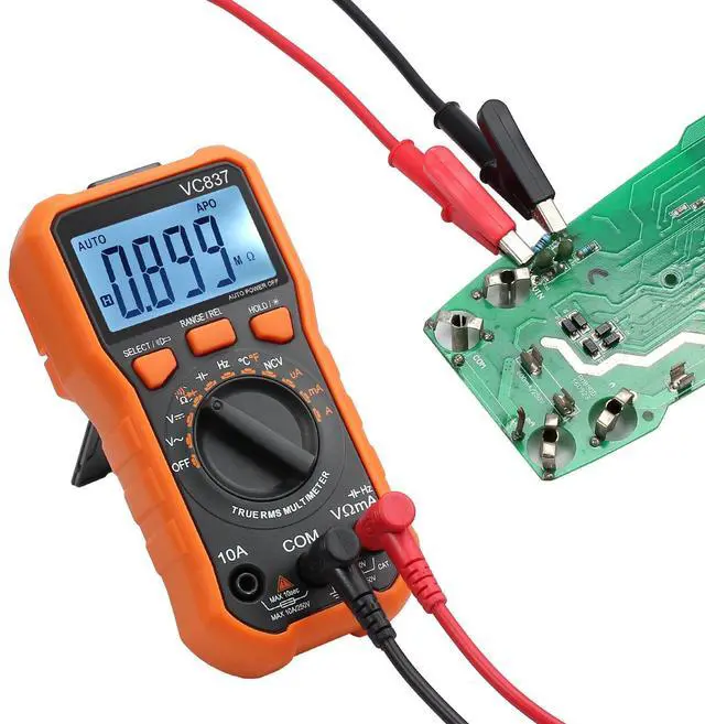 Alt view image 4 of 7 - KEHIPI Autoranging Multimeter 6000 Count - AC DC Current Tester Voltage Meter Volt Ohm Meter with Alligator Clips TRMS NCV Temperature Capacitance Diode Audible Continuity Meter