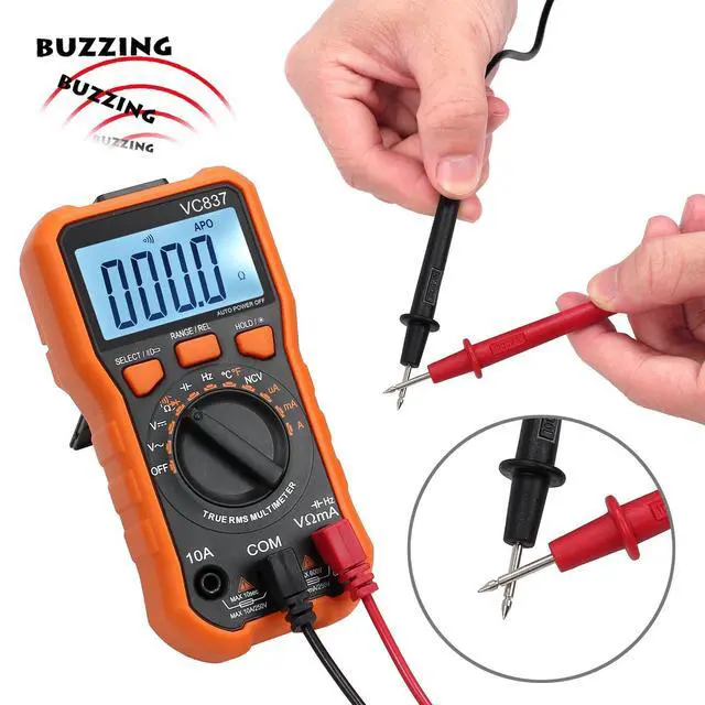Alt view image 5 of 7 - KEHIPI Autoranging Multimeter 6000 Count - AC DC Current Tester Voltage Meter Volt Ohm Meter with Alligator Clips TRMS NCV Temperature Capacitance Diode Audible Continuity Meter