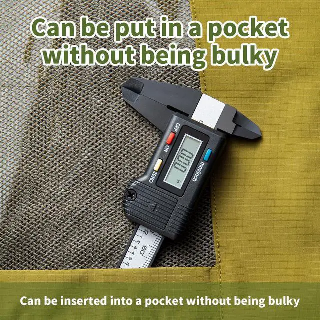 Alt view image 2 of 7 - KEHIPI Small Digital Caliper 0-4" Mini Measuring Tool, Micrometer Caliper with Auto-Off Feature, Interchangeable Between inches and millimeters for Jewelry Measurement and 3D Printing