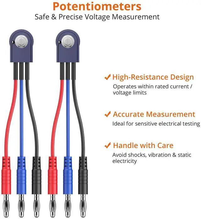 Alt view image 5 of 7 - KEHIPI  Multimeter Test Leads Kit 26pcs - Multi Testers Replacement Test Leads with Alligator Clips Test Probe Spring Test Hook Test Prods Storage Bag Electric Tester Leads for Multimeter Tester