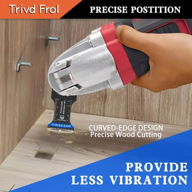 Alt view image 3 of 7 - KEHIPI 20PCS Japanese Tooth Oscillating Saw Blades, Curved Edge Oscillating Multitool Blades Clean Cut for Wood, Plastic, Oscillating Tool Blades Fit Dewalt Milwaukee Ryobi Rockwell Bosch