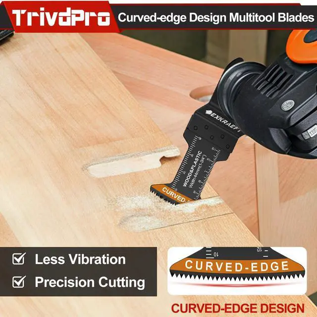 Alt view image 4 of 7 - KEHIPI Multitool Blades Multi-Tool Blades Kits - 100pcs Oscillating Tool Blade Oscillating Saw Blades for Metal Wood Plastic, Oscillator Blades for Multi Tool Fits Dewalt Milwaukee Ryobi Fein Bosch