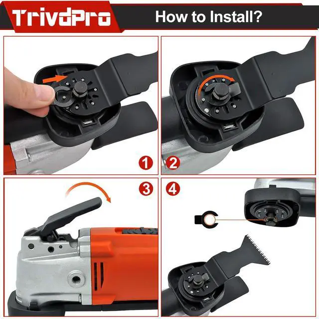 Alt view image 6 of 7 - KEHIPI Multitool Blades Multi-Tool Blades Kits - 100pcs Oscillating Tool Blade Oscillating Saw Blades for Metal Wood Plastic, Oscillator Blades for Multi Tool Fits Dewalt Milwaukee Ryobi Fein Bosch