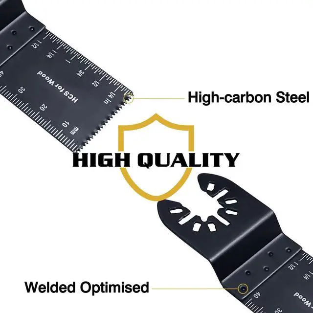 Alt view image 5 of 6 - KEHIPI 50Pcs Oscillating Tool Blades Professional Universal Oscillating Saw Blades Wood Multitool Blades Compatible with Dewalt, Milwaukee, Ryobi, Rockwell, Bosch