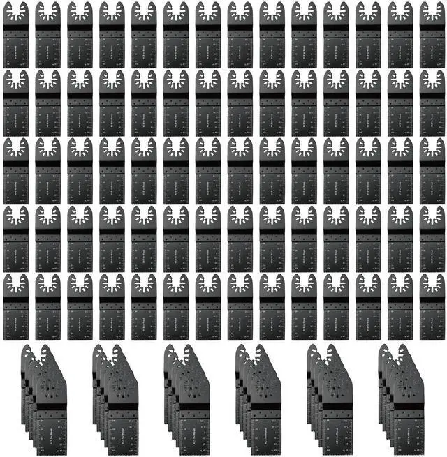 Main image of KEHIPI 100Pcs Oscillating Tool Blades Professional Universal Oscillating Saw Blades Wood Multitool Blades Compatible with Dewalt, Milwaukee, Ryobi, Rockwell, Bosch