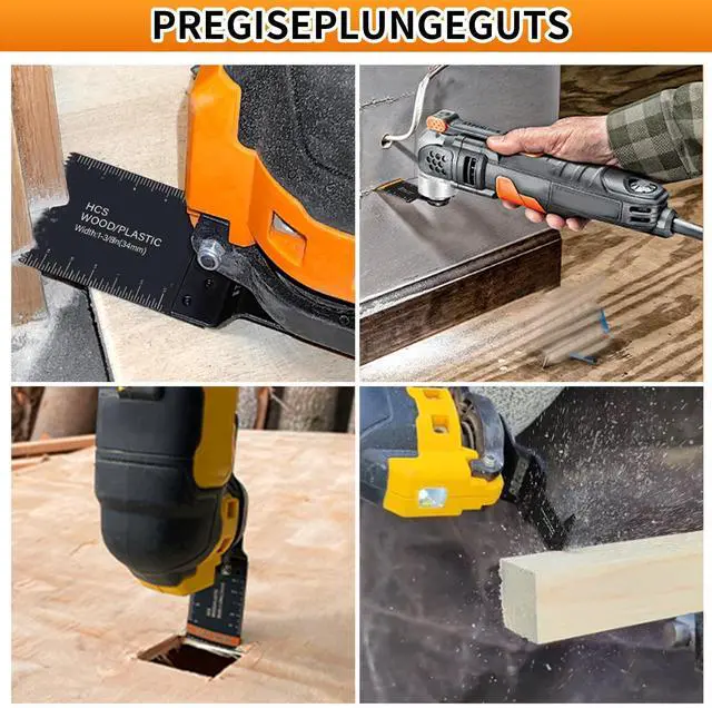 Alt view image 6 of 7 - KEHIPI 22PCS Oscillating Tool Blades, 5 Types Titanium & HCS Oscillating Saw Blades for Metal, Wood, Plastic, Quick Release Oscillating Tool Blades Fit for Dewalt Milwaukee Ryobi Rockwell Fein