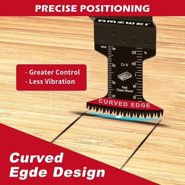 Alt view image 3 of 7 - KEHIPI 16PCS Japanese Teeth Oscillating Tool Blade, CRV Extra Long Multi Tool Blade Kits for Wood Clean Cutting, Universal Oscillating Saw Blades Fit Dewalt Bosch Milwaukee Ryobi