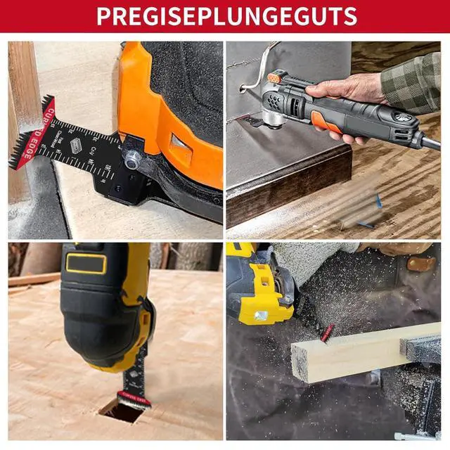 Alt view image 6 of 7 - KEHIPI 16PCS Japanese Teeth Oscillating Tool Blade, CRV Extra Long Multi Tool Blade Kits for Wood Clean Cutting, Universal Oscillating Saw Blades Fit Dewalt Bosch Milwaukee Ryobi