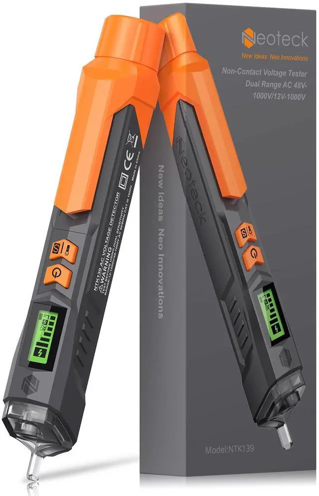 Main image of KEHIPI Voltage Tester/Non Contact Voltage Tester 12-1000V/48-1000V Adjustable Sensitivity AC Voltage Detector Tester Pen Live/Null Wire Tester with LCD Display Buzzer Alarm Wire Breakpoint Finder