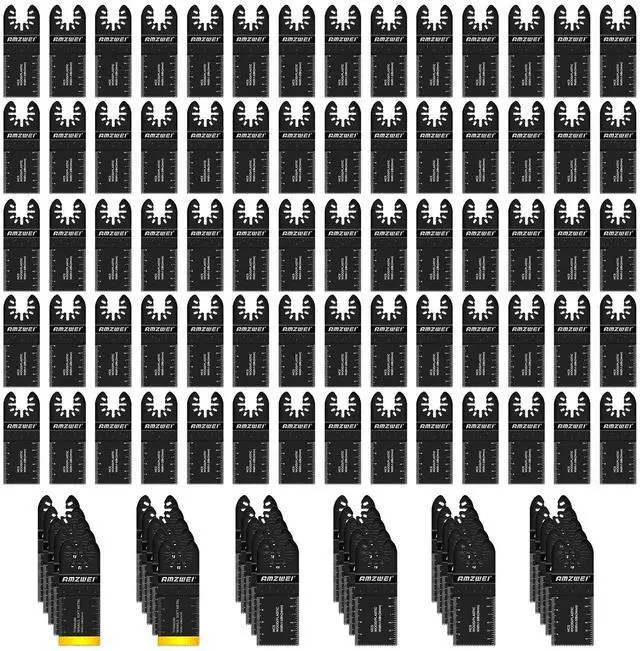 Main image of KEHIPI 100Pcs Oscillating Tool Blades, Professional Universal Oscillating Saw Blades Wood Metal Cutting, Multitool Blades Compatible with Dewalt, Milwaukee, Dremel, Ryobi, Bosch