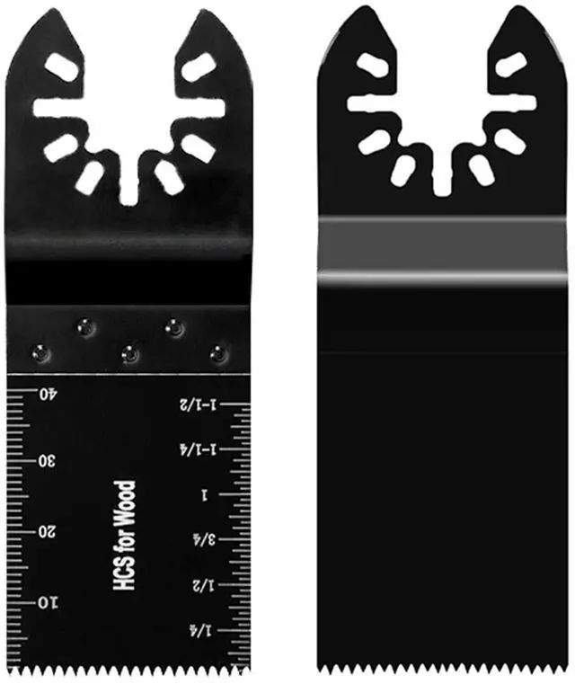 Alt view image 7 of 7 - KEHIPI 100pcs Oscillating Saw Blades Universal Wood Multitool Blades Quick Release Oscillating Tool Blades Kits Fit Porter Cable Black & Decker Rockwell Ridgid Ryobi Milwaukee Chicago Craftsman