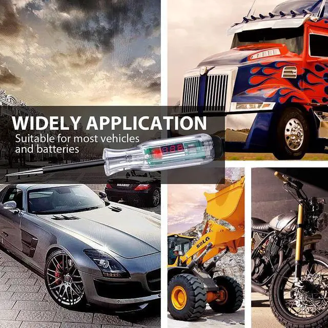 Alt view image 7 of 7 - KEHIPI Premium Digital LED Automotive Circuit Tester, DC 2.6V-32V Test Light with Portable PU Extended Spring Wire, Vehicle Circuits Low Voltage Light Tester with Sharp Stainless Probe