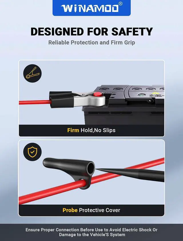 Alt view image 6 of 7 - KEHIPI Test Light Automotive 5-90V Digital LED Circuit Tester with Voltage Display, Auto Bidirectional Voltage Tester, Electric Test Pen with Extended Spring Wire & Probe for Car RV Fuse Checker