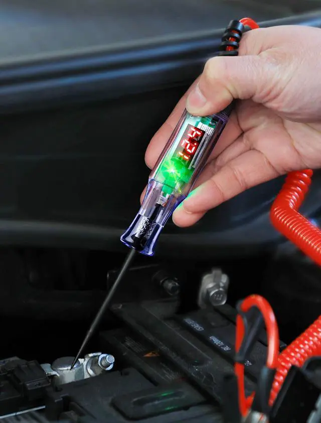 Alt view image 7 of 7 - KEHIPI Test Light Automotive 5-90V Digital LED Circuit Tester with Voltage Display, Auto Bidirectional Voltage Tester, Electric Test Pen with Extended Spring Wire & Probe for Car RV Fuse Checker