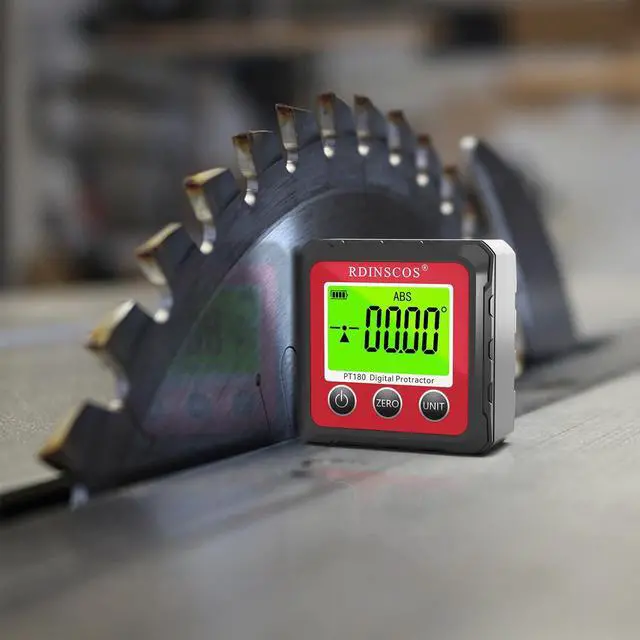 Alt view image 2 of 5 - KEHIPI Digital Angle Finder Magnetic Table Saw Angle Finder Tool - Digital Inclinometer -4 of 90 Degree Finder Angle Cube Digital Protractor Bevel Gauge for Woodworking Micro Jig (PT180R)
