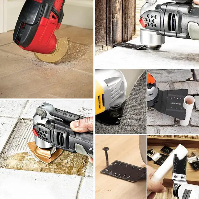 Alt view image 6 of 7 - KEHIPI 86 Pack Oscillating Saw Blades with Case, Arc Edge Multitool Blades, Oscillating Tool Blade, Bi-Metal for Wood/Metal/Plastic Kits Fit for Milwaukee Ryobi