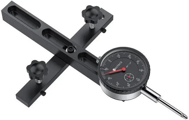Main image of KEHIPI 0-1"/0.001" Dial Indicator Table Saw Gauge Suitable for Table Saws with a Groove Width of 3/4" (19mm) or More for Aligning and Calibrating in Workshop,Machinery,Band Saw and Drill Press-Black
