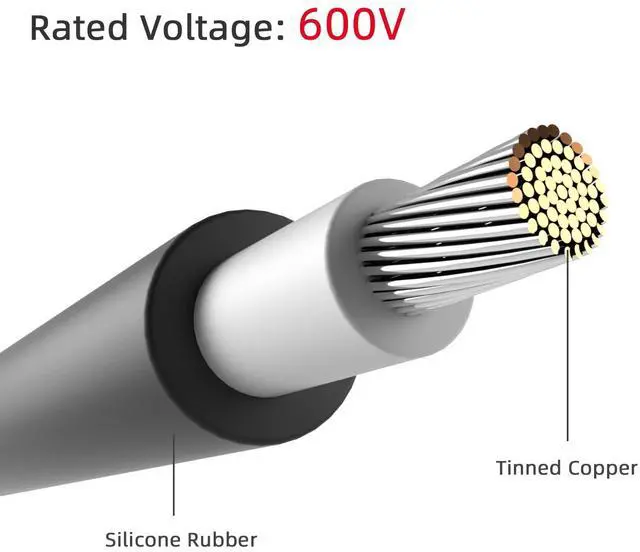Alt view image 2 of 7 - KEHIPI Solar Panel Connectors to SAE Adapter Cable 10AWG Solar to SAE PV Extension Wire with 2PCS Polarity Reverse Adapters for RV, Caravan, Battery Charger Kit
