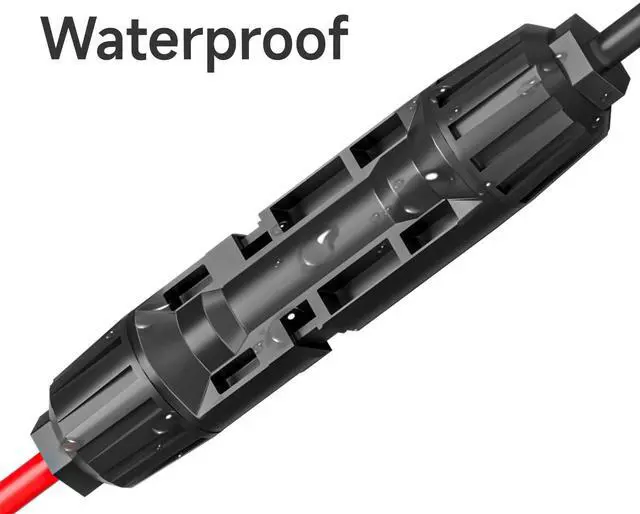 Alt view image 4 of 7 - KEHIPI Solar Panel Connectors to SAE Adapter Cable 10AWG Solar to SAE PV Extension Wire with 2PCS Polarity Reverse Adapters for RV, Caravan, Battery Charger Kit
