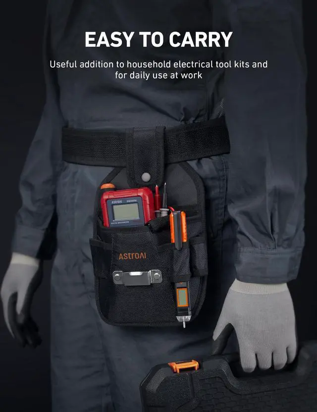 Alt view image 7 of 7 - KEHIPI VTS1000H Voltage Tester with Screwdriver, Non-Contact Electrical Tester, Dual Range AC 12V/70V-1000V, Live Wire Test, Wire Breakpoint Finder, Audible Alarm, LCD Percentage Display, Orange