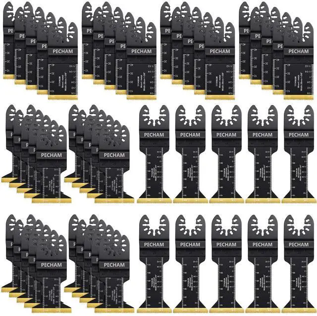 Main image of KEHIPI 50PCS Titanium Oscillating Tool Blades, Universal Oscillating Multitool Blades Metal Cutting Quick Release for Hard Material Metal Nails Wood Plastic Fit Dewalt Rockwell Milwaukee Makita Bosch