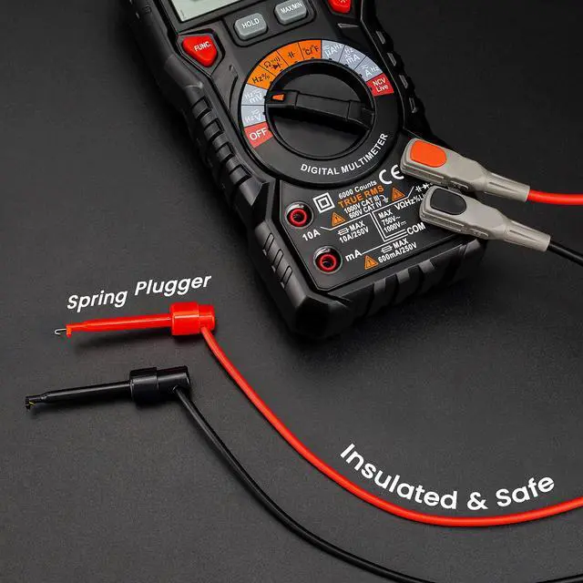 Alt view image 3 of 7 - KEHIPI Multimeter Test Lead Set for Electrical Testing, Soft Silicone Test Leads Kit for Fluke//INNOVA Multimeter Electronic Clamp Meter 11 PCS