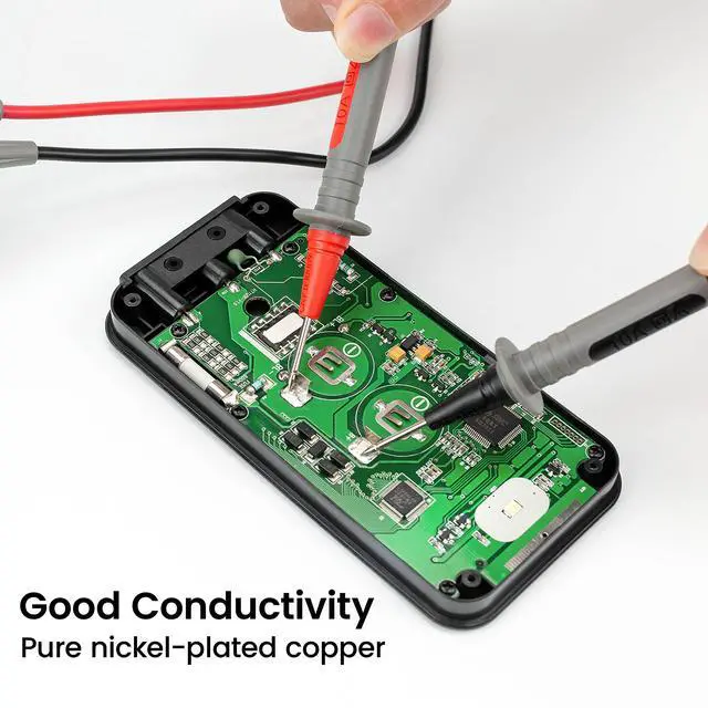 Alt view image 6 of 7 - KEHIPI Multimeter Test Lead Set for Electrical Testing, Soft Silicone Test Leads Kit for Fluke//INNOVA Multimeter Electronic Clamp Meter 11 PCS